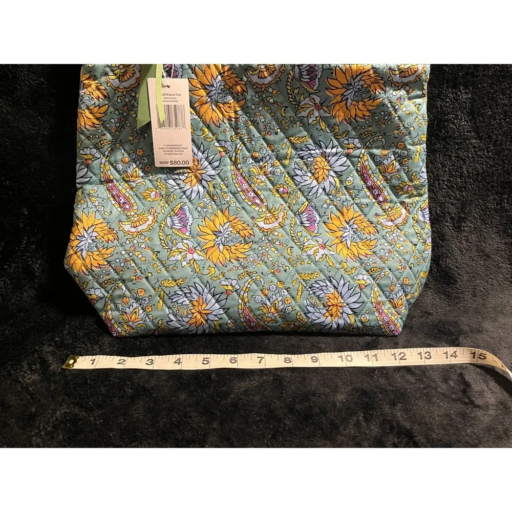 Vera Bradley Gemstone Paisley Small Original Tote Bag NWT MSRP: $80 - Picture 5 of 10